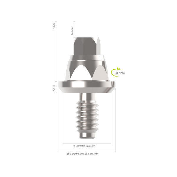 Imagen de CONICO ESTETICO RECTO HE 3.5 x 2